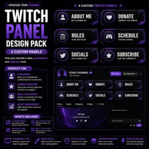 Twitch Panel Design Pack
